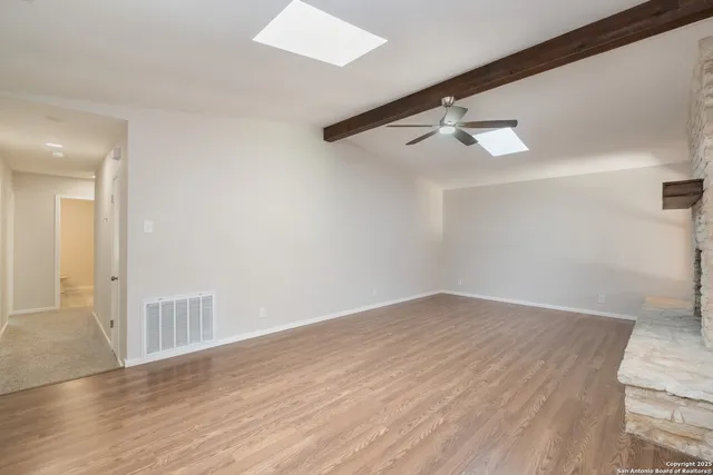 wooden floor in an empty room
