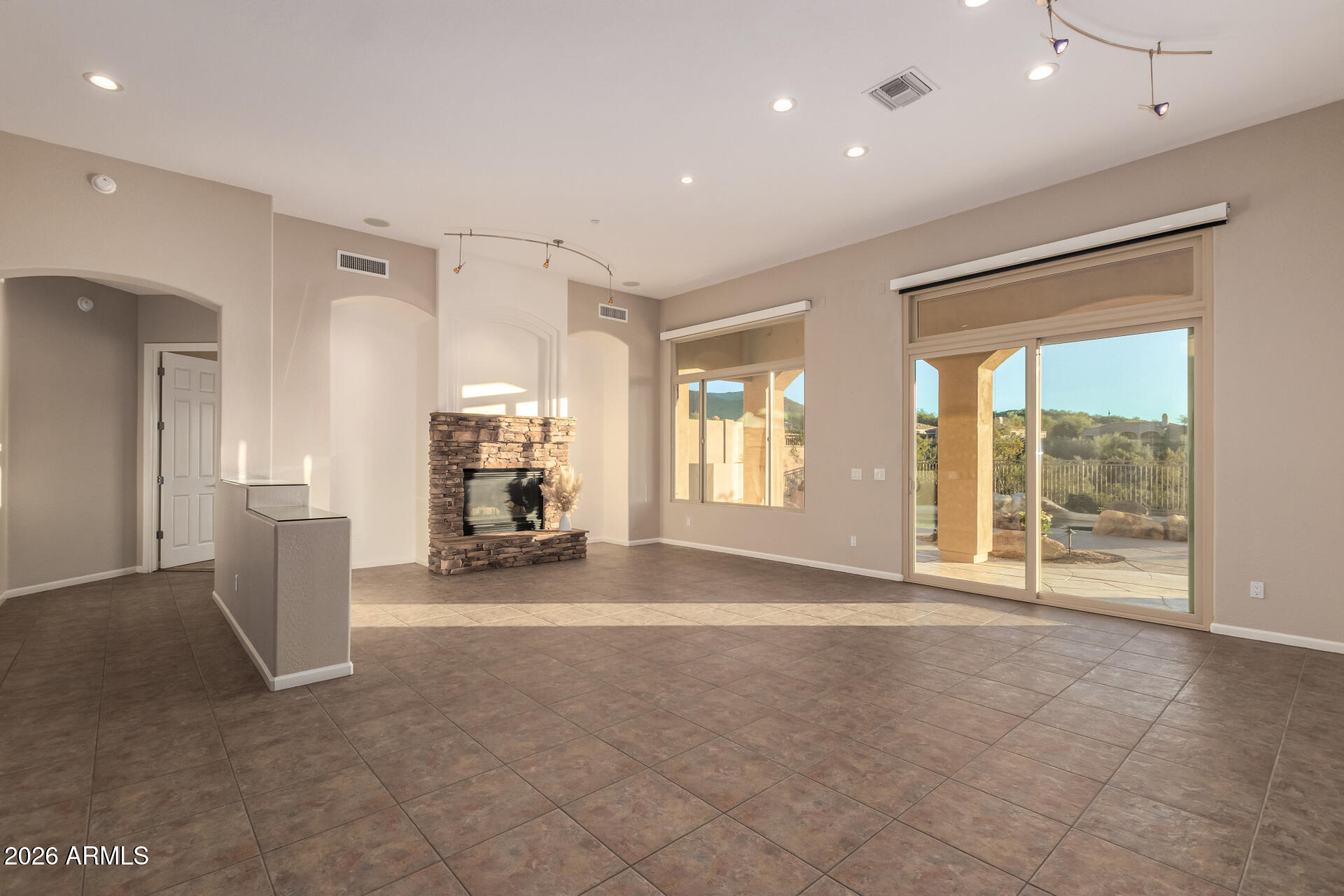 11221 East Greenway Road Scottsdale, AZ 85255 - Photo 13 of 47 Living Rm and Dining Rm w/ Newer Sliders
