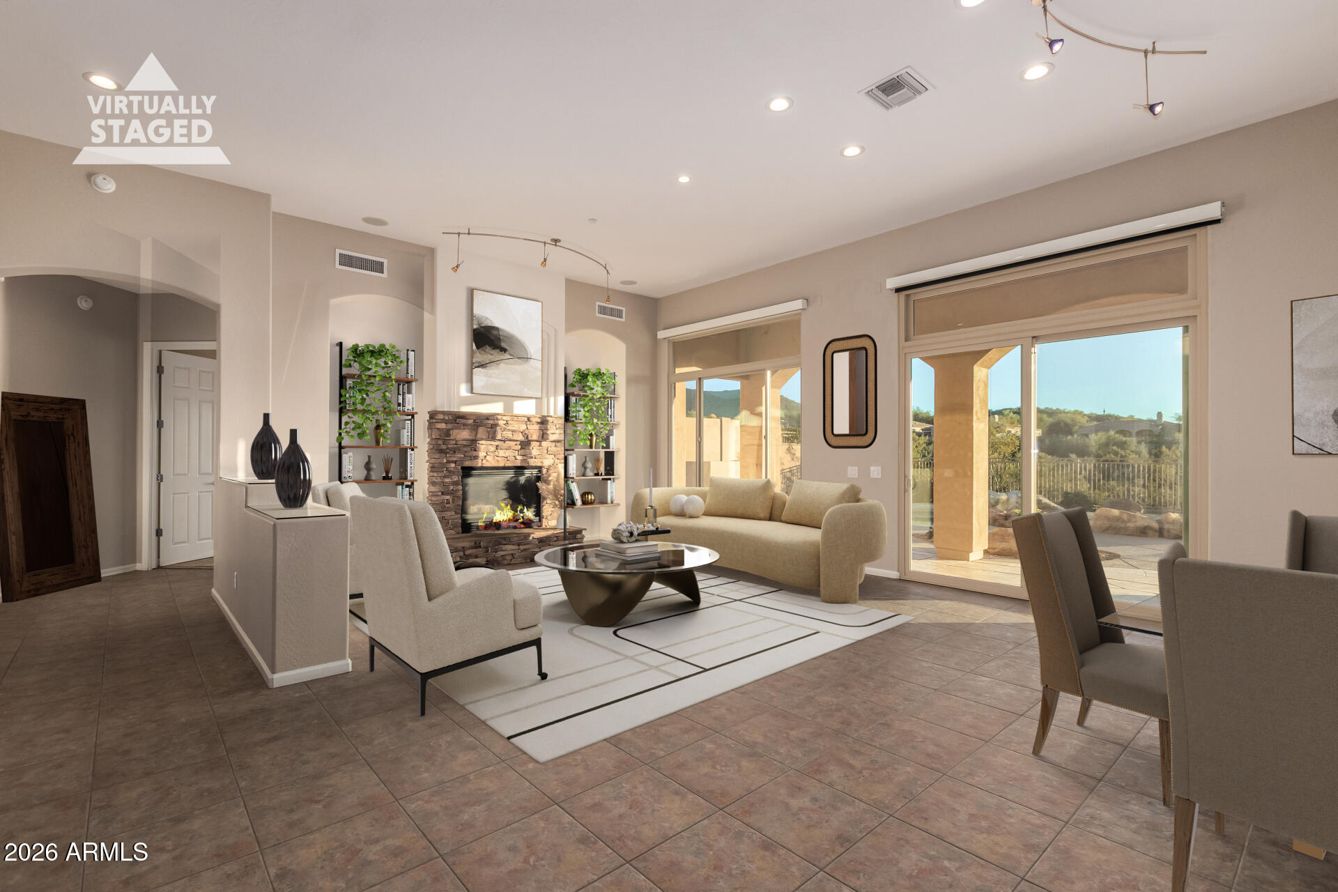 11221 East Greenway Road Scottsdale, AZ 85255 - Photo 14 of 47 Virtually Staged Living Room