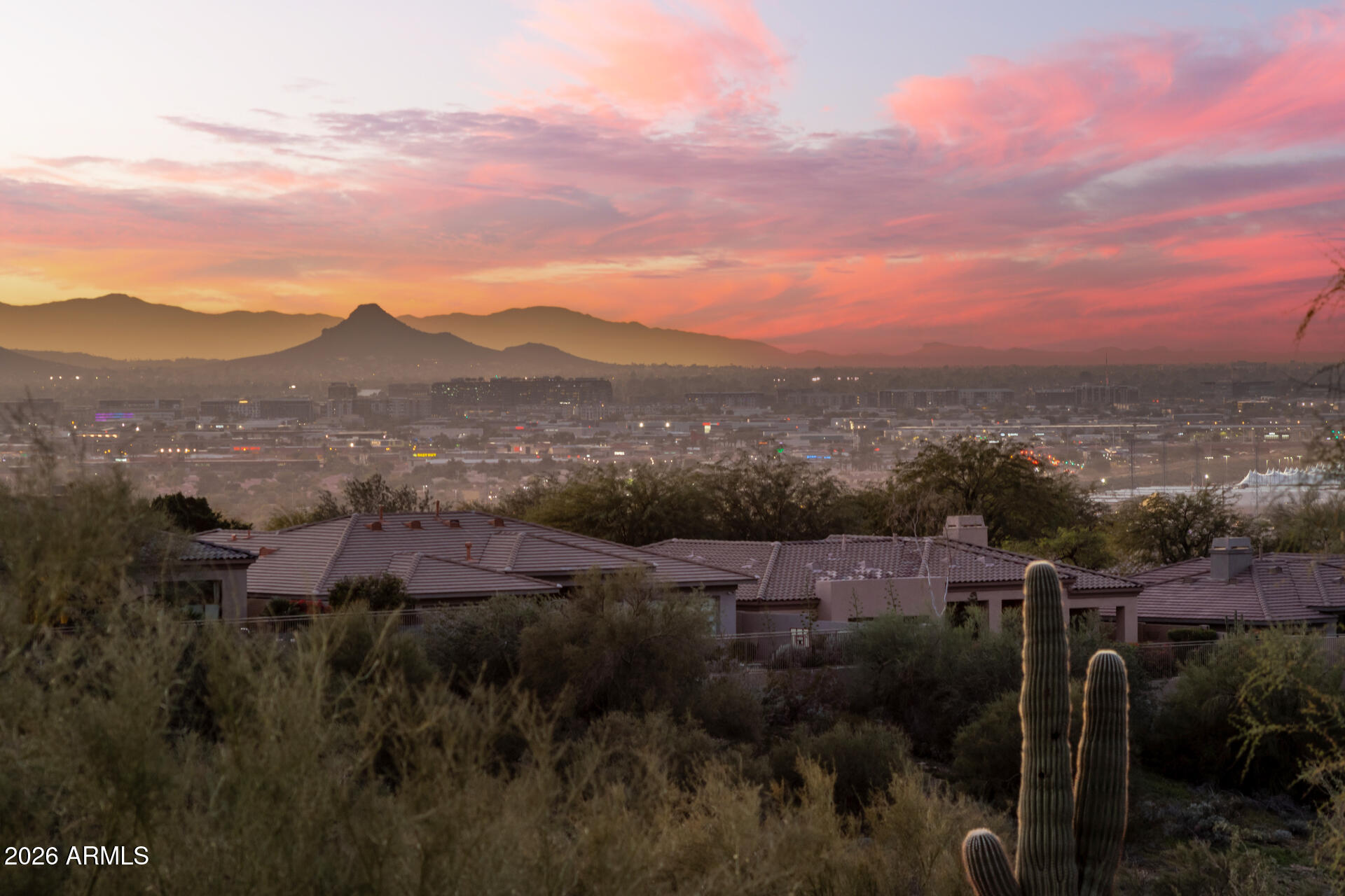 11221 East Greenway Road Scottsdale, AZ 85255 - Photo 33 of 47 Mountain and City Light Views