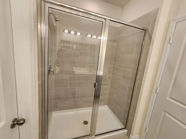 a view of a brick building