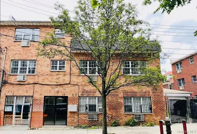 a view of a building with many windows