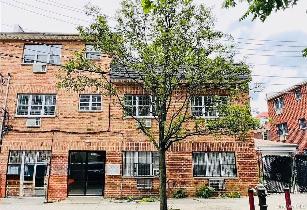 a view of a building with many windows