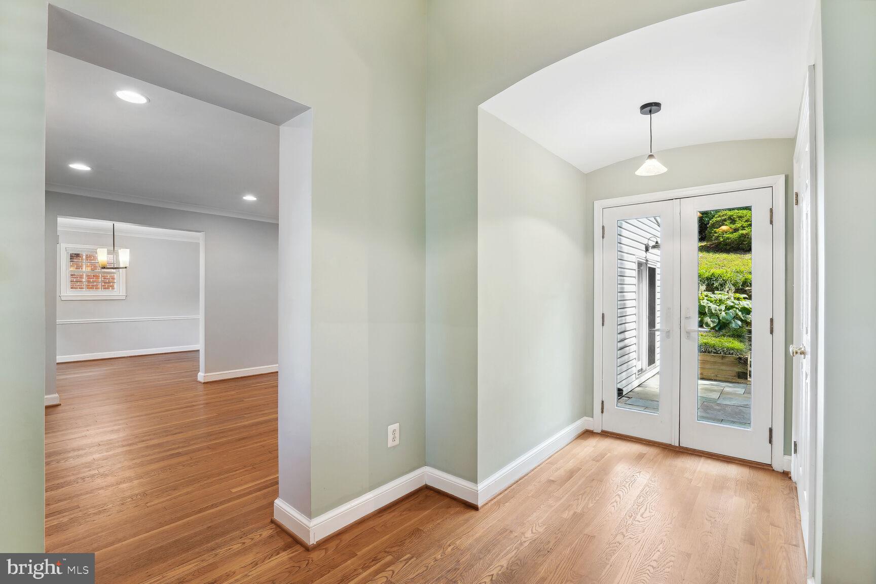 4304 Sleaford Road Bethesda, MD 20814 - Photo 2 of 28 Foyer with French door to patio