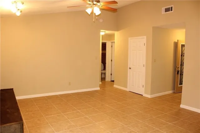 a view of an empty room