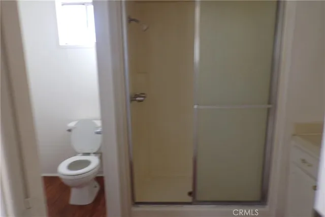 a bathroom with a toilet