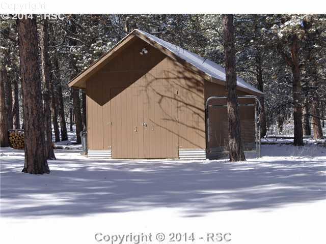 12150 Dawson Road Elbert, CO 80106 - Photo 3 of 25 405 Sq Ft Out Building with Concrete Floor and 240amp Electrical Service