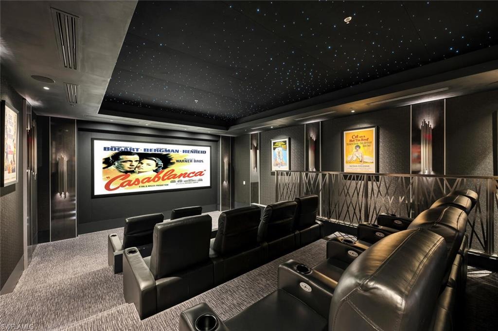 6897 Grenadier Boulevard, Unit 1804 Naples, FL 34108 - Photo 30 of 30 a projector room with furniture projector and screen