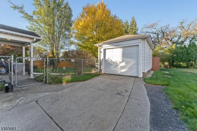 a view of a patio with a yard