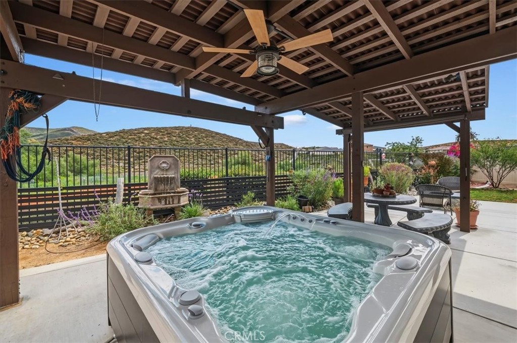 32937 Marin Fields Road Winchester, CA 92596 - Photo 41 of 47 a view of a backyard with sitting area