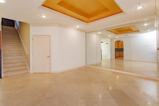 a view of an empty room