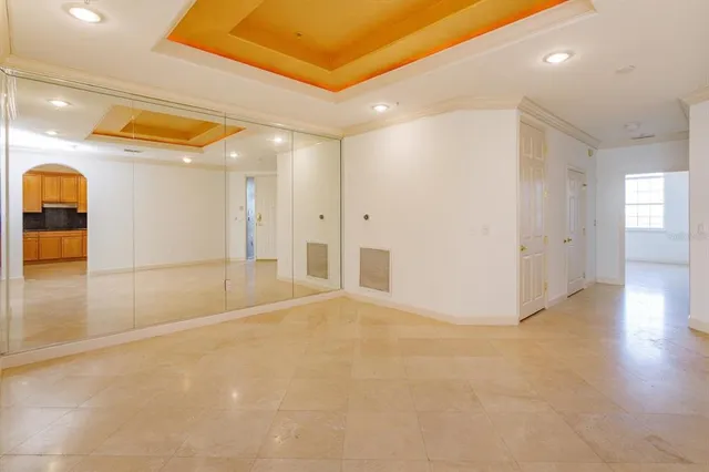 a view of an empty room