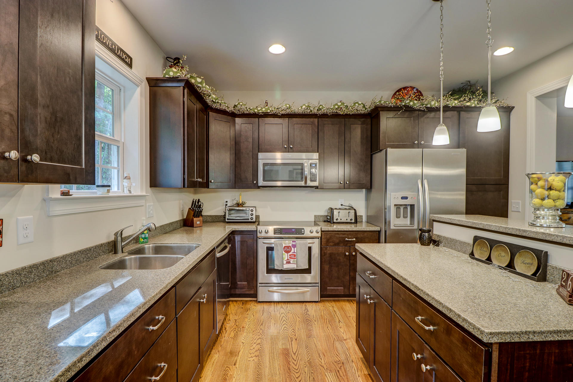 17 Silver Shadow Road Hardy, VA 24101 - Photo 11 of 31 a kitchen with stainless steel appliances granite countertop a sink stove and refrigerator