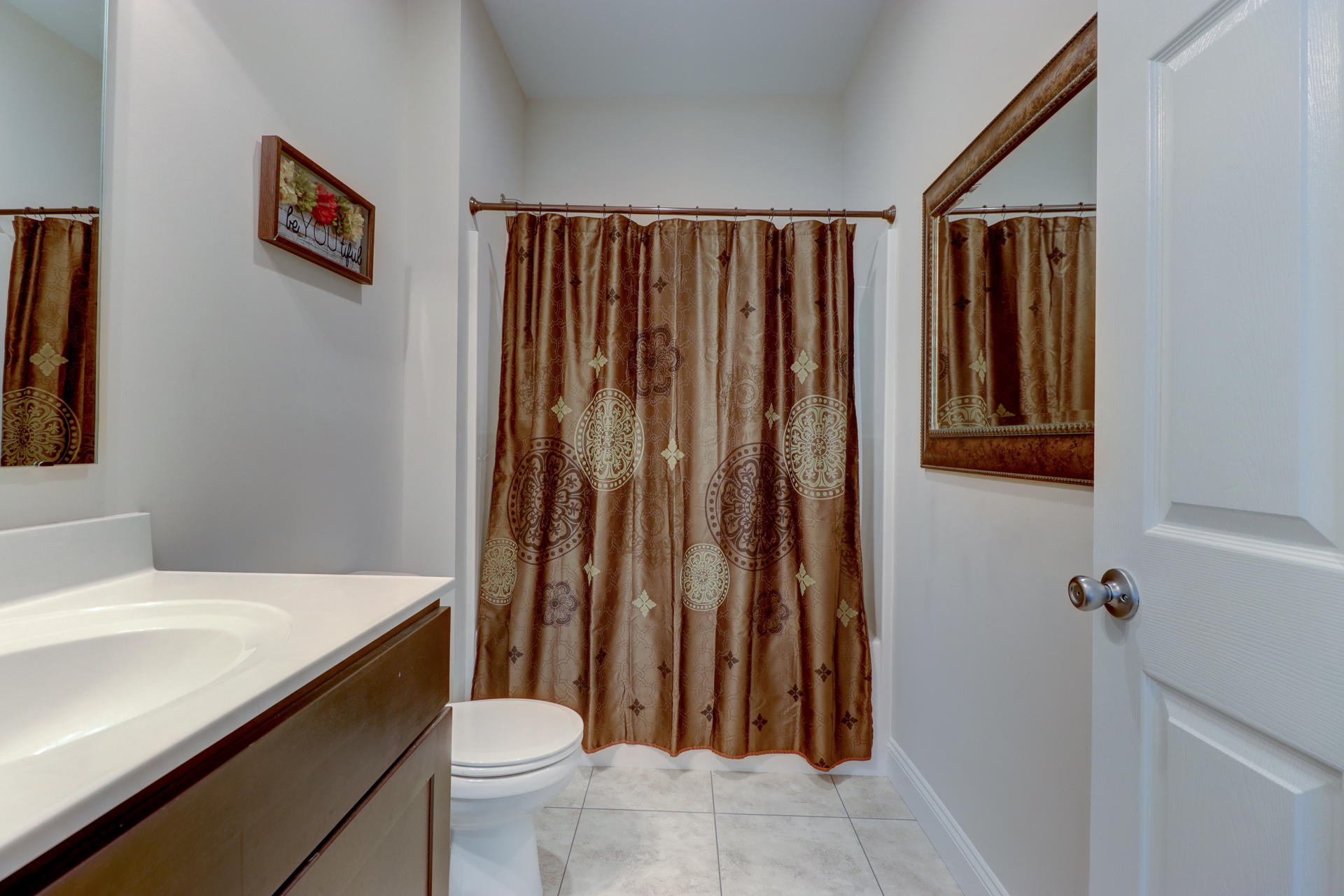 17 Silver Shadow Road Hardy, VA 24101 - Photo 20 of 31 a bathroom with a sink a toilet and shower curtain