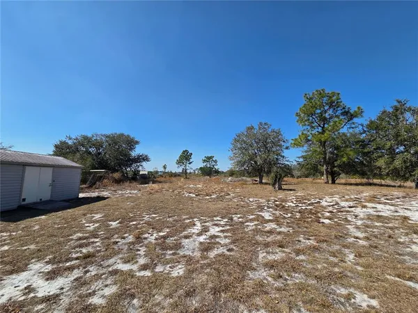 a backyard of a house