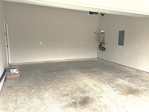 a view of a refrigerator in a room