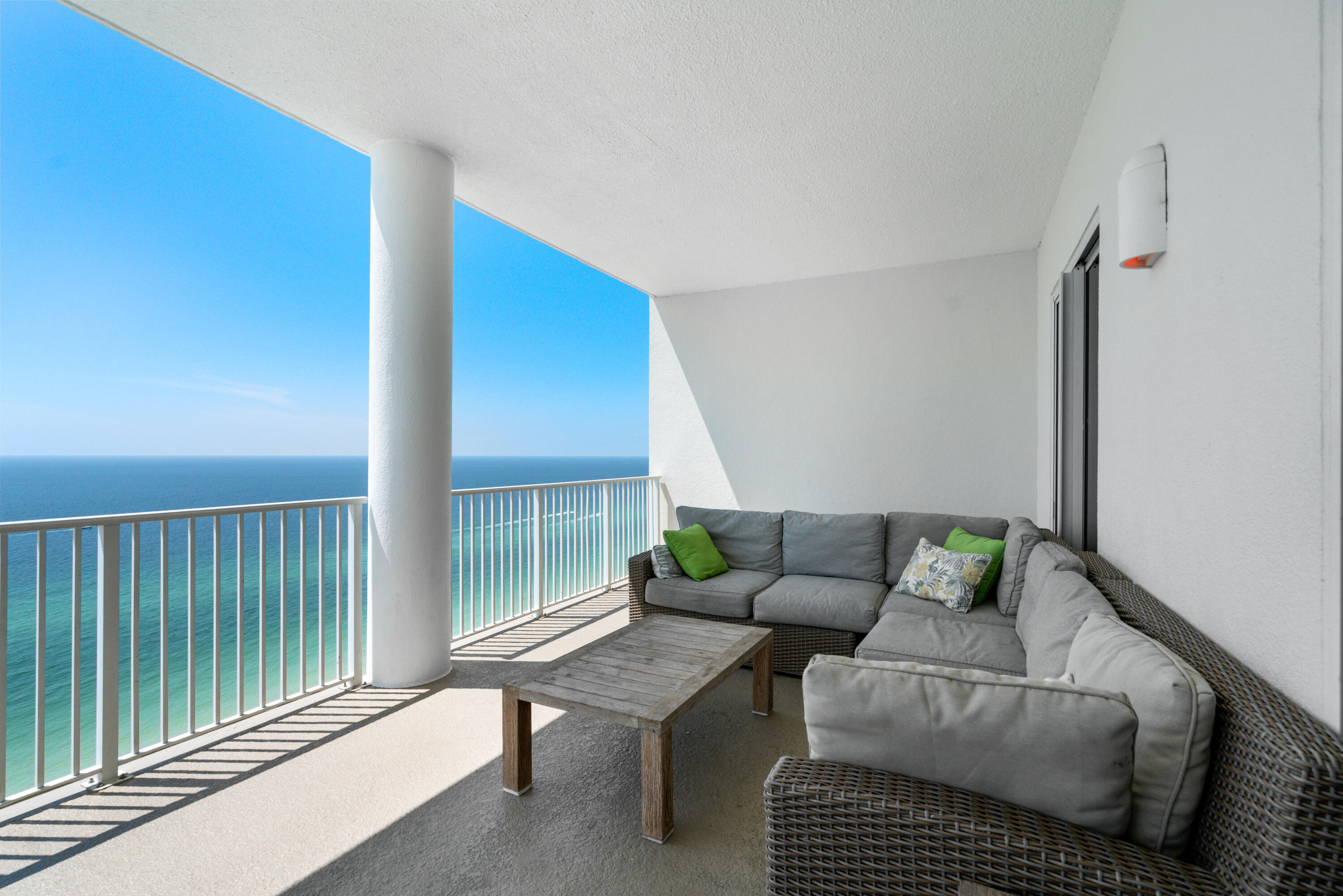 10611 Front Beach Road, Unit 2001 Panama City Beach, FL 32408 - Photo 40 of 49 a living room with furniture and a window