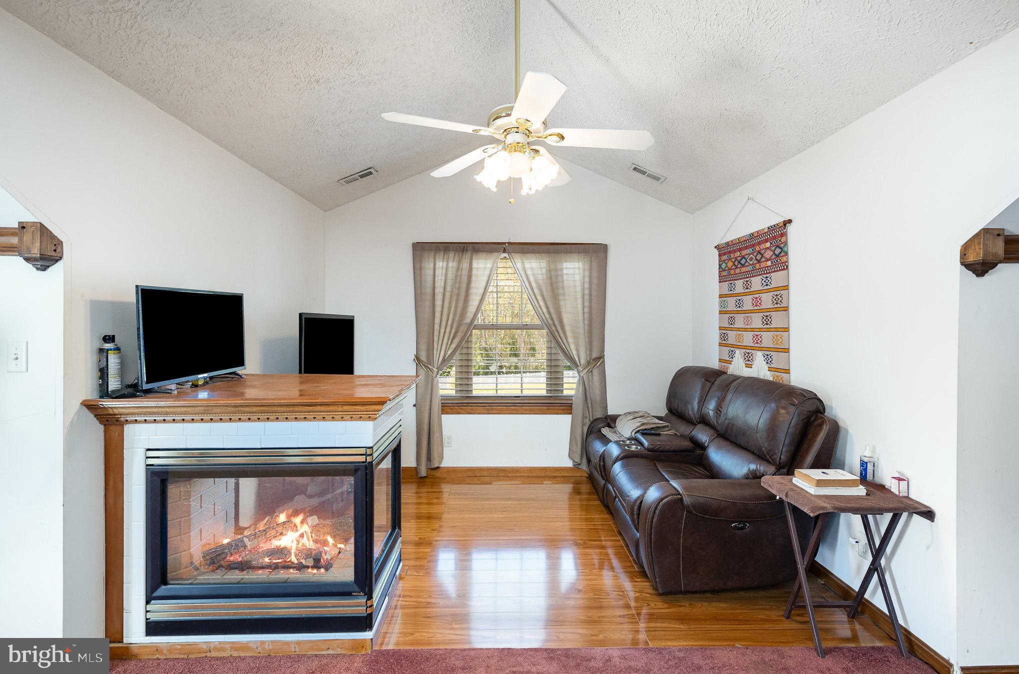 9121 Will Loop King George, VA 22485 - Photo 23 of 52 a living room with furniture and a fireplace