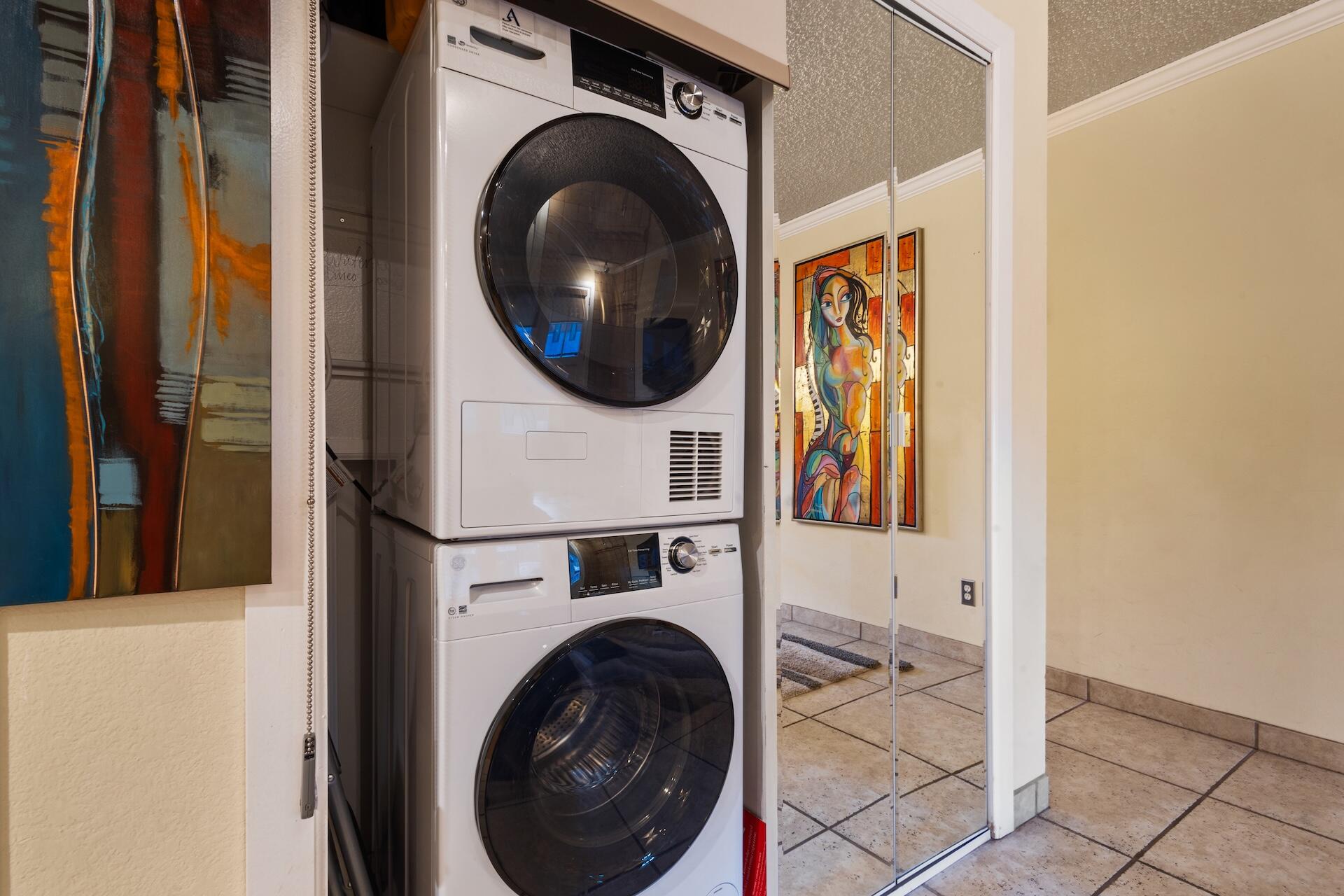 260 South Aspen Street, Unit D 2 Telluride, CO 81435 - Photo 29 of 30 a view of a hallway with washer and dryer