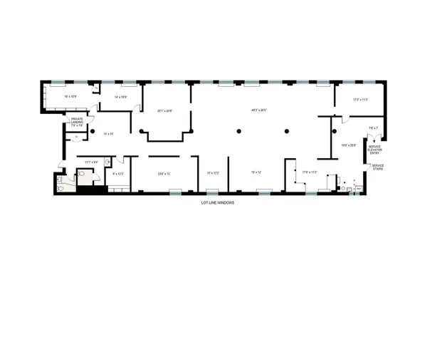 a front view of a building