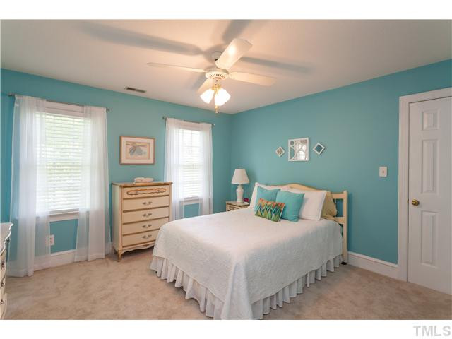 12405 Whartons Way Raleigh, NC 27613 - Photo 13 of 23 ANOTHER LARGE AND SPACIOUS SECONDARY BEDROOM WITH CEILING FAN AND BEAUTIFUL NATURAL LIGHT. Bedroom