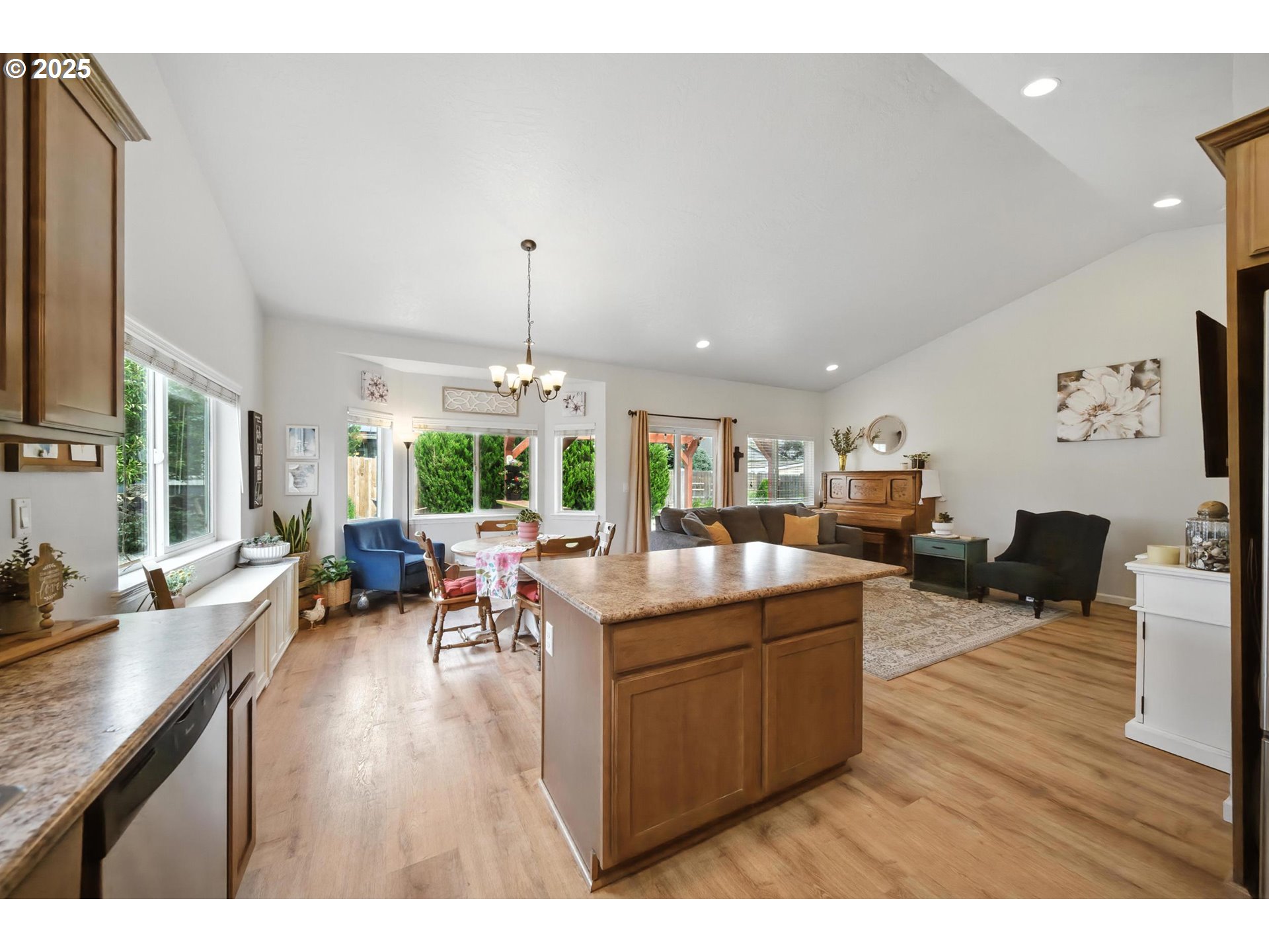 1908 Southwest 2nd Drive Pendleton, OR 97801 - Photo 15 of 40 a living room with fireplace furniture and a large window