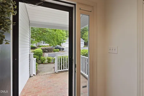 a view of a porch