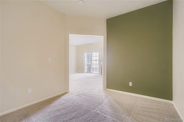 a view of an empty room