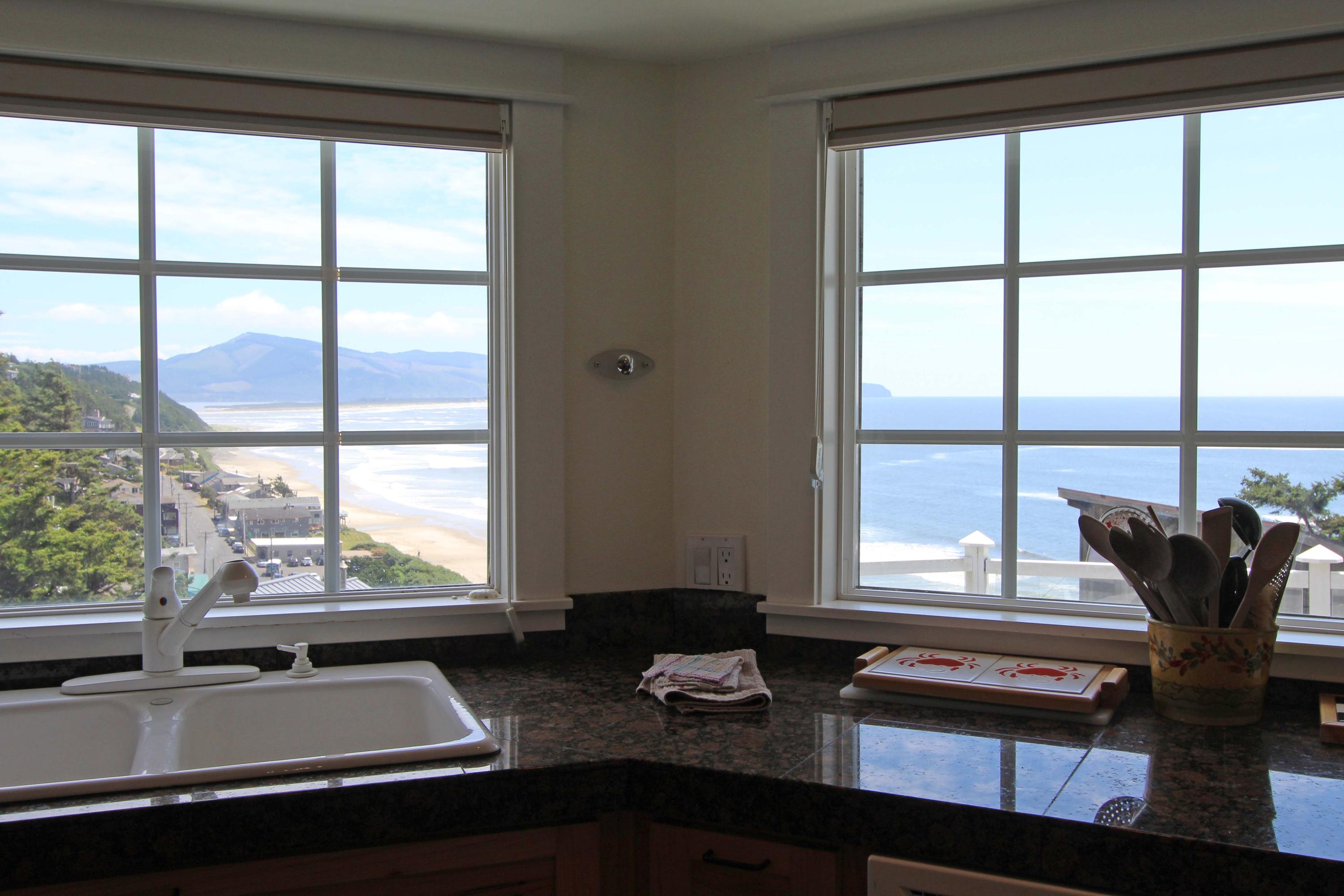 1815 Maxwell Mountain Road Oceanside, OR 97134 - Photo 5 of 26 kitchen view windows