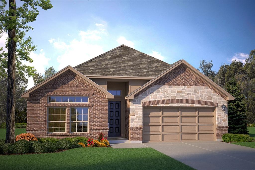 1712 Pintail Road Denton, TX 76205 - Photo 1 of 1 Front Elevation - D.R. Horton's Blue Jay floorplan, elevation A - All Home and community information, including pricing, included features, terms, availability and amenities, are subject to change at any time without notice or obligation. All Drawings, pictures, photographs, video, square footages, floor plans, elevations, features, colors and sizes are approximate for illustration purposes only and will vary from the homes as built.