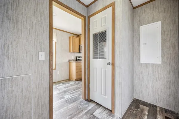 a view of an empty room