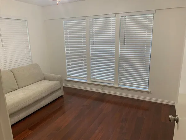 a view of a livingroom with a window