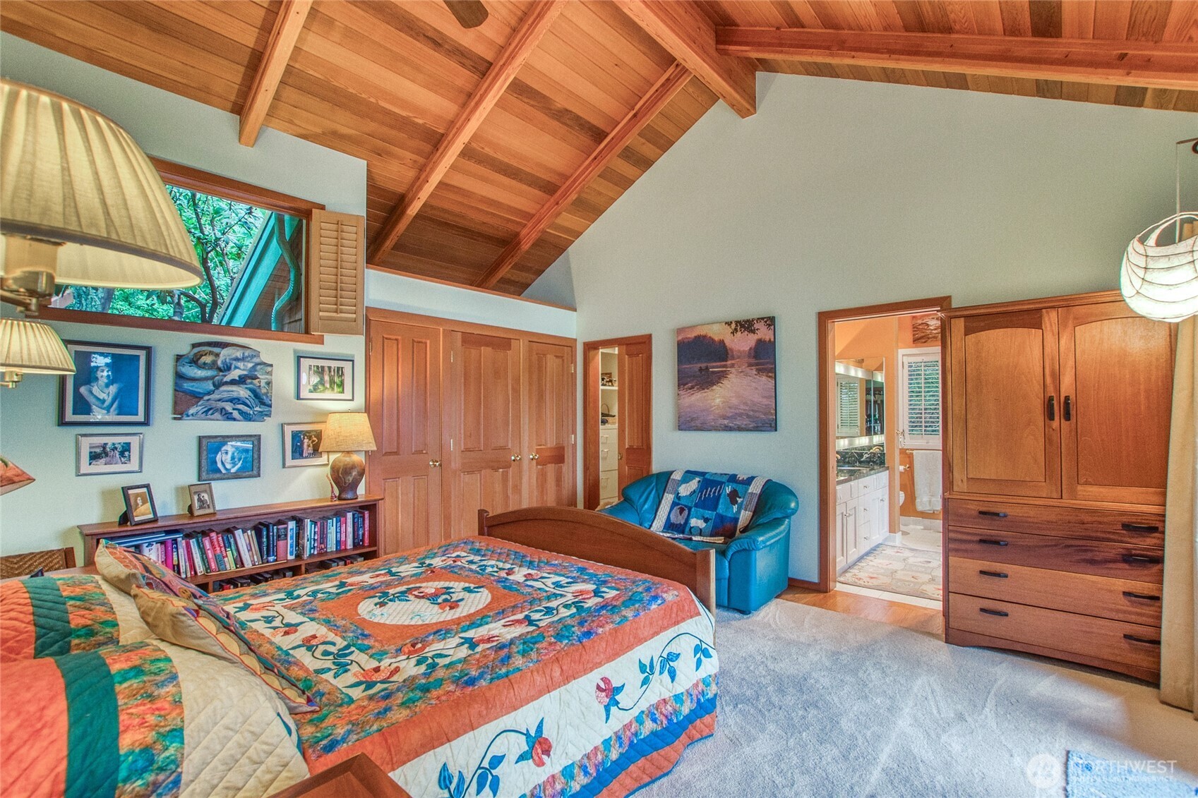 1689 Spring Point Road Orcas Island, WA 98245 - Photo 12 of 40 a bedroom with furniture and a baby crib
