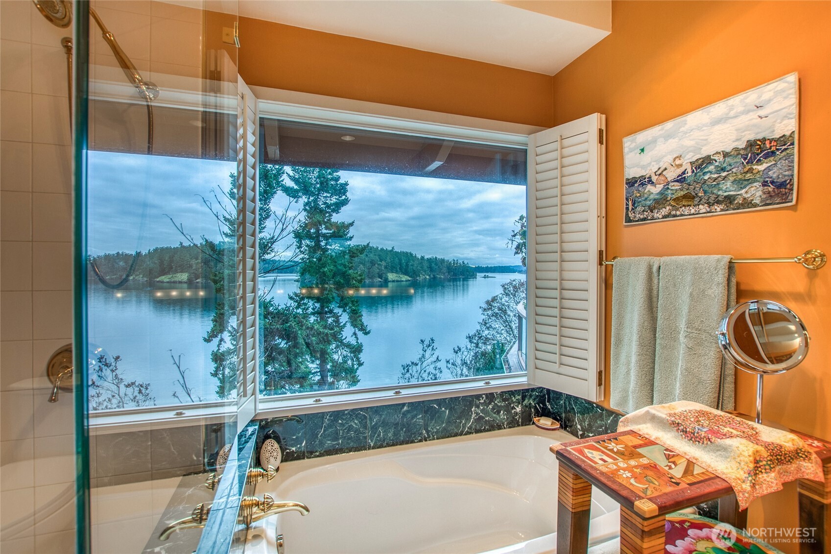 1689 Spring Point Road Orcas Island, WA 98245 - Photo 13 of 40 a bathroom with a tub and shower