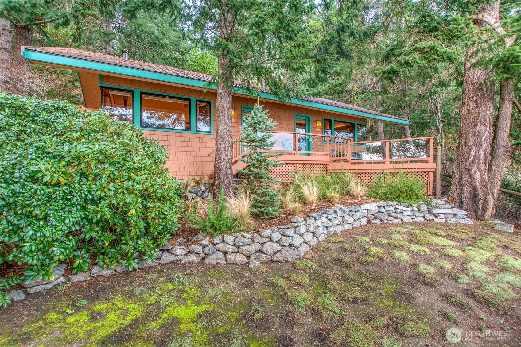 1689 Spring Point Road Orcas Island, WA 98245 - Photo 27 of 40 a front view of house with a yard