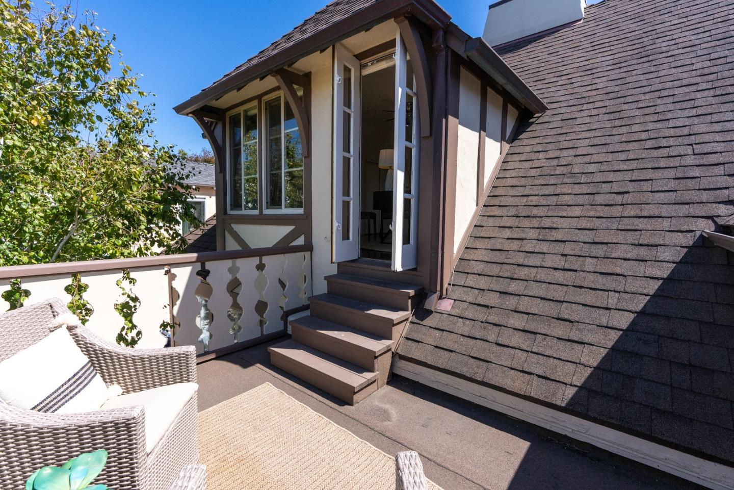 731 Hillcrest Boulevard Millbrae, CA 94030 - Photo 30 of 48 a view of wooden house with a bench