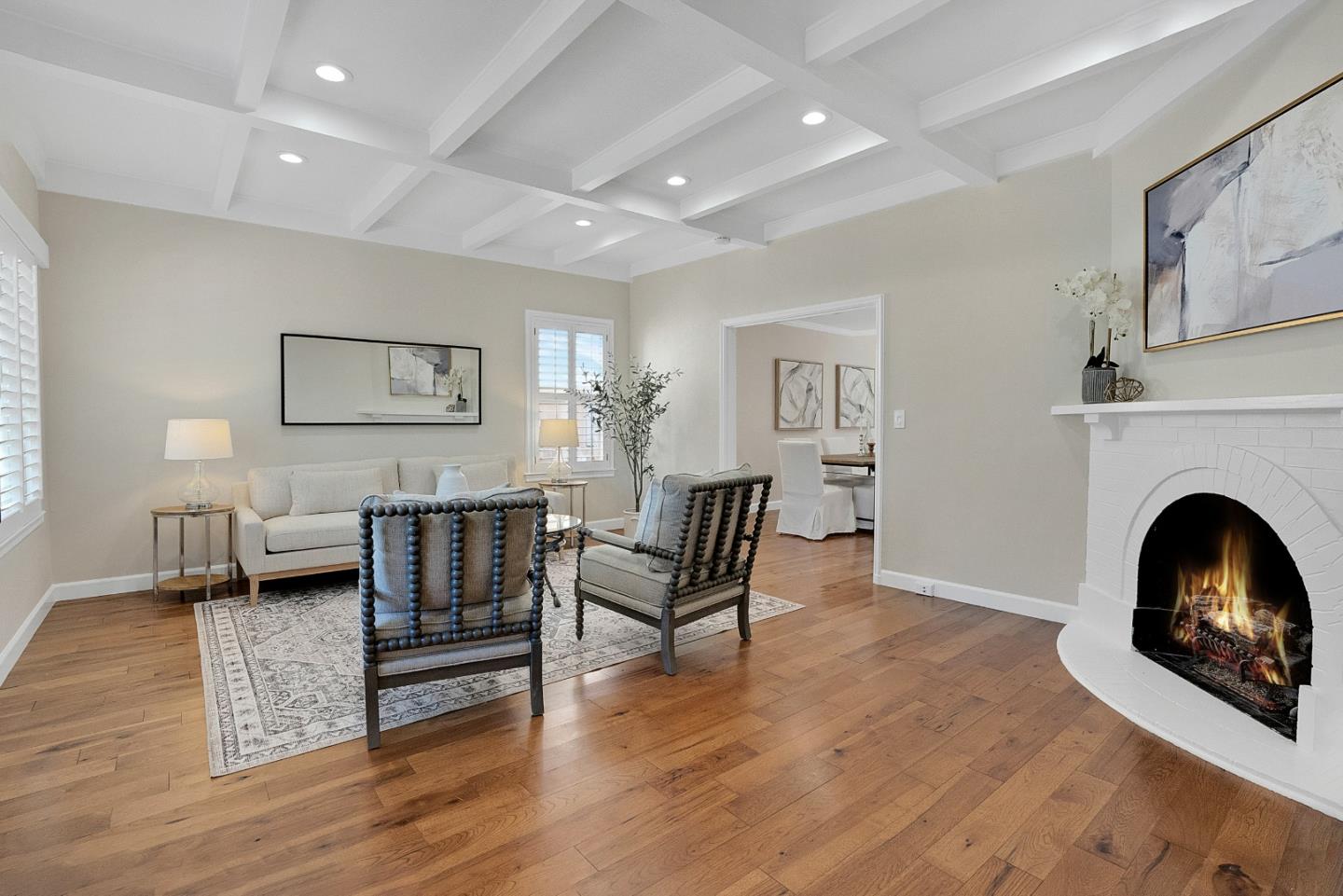 731 Hillcrest Boulevard Millbrae, CA 94030 - Photo 5 of 48 a living room with furniture and a fireplace