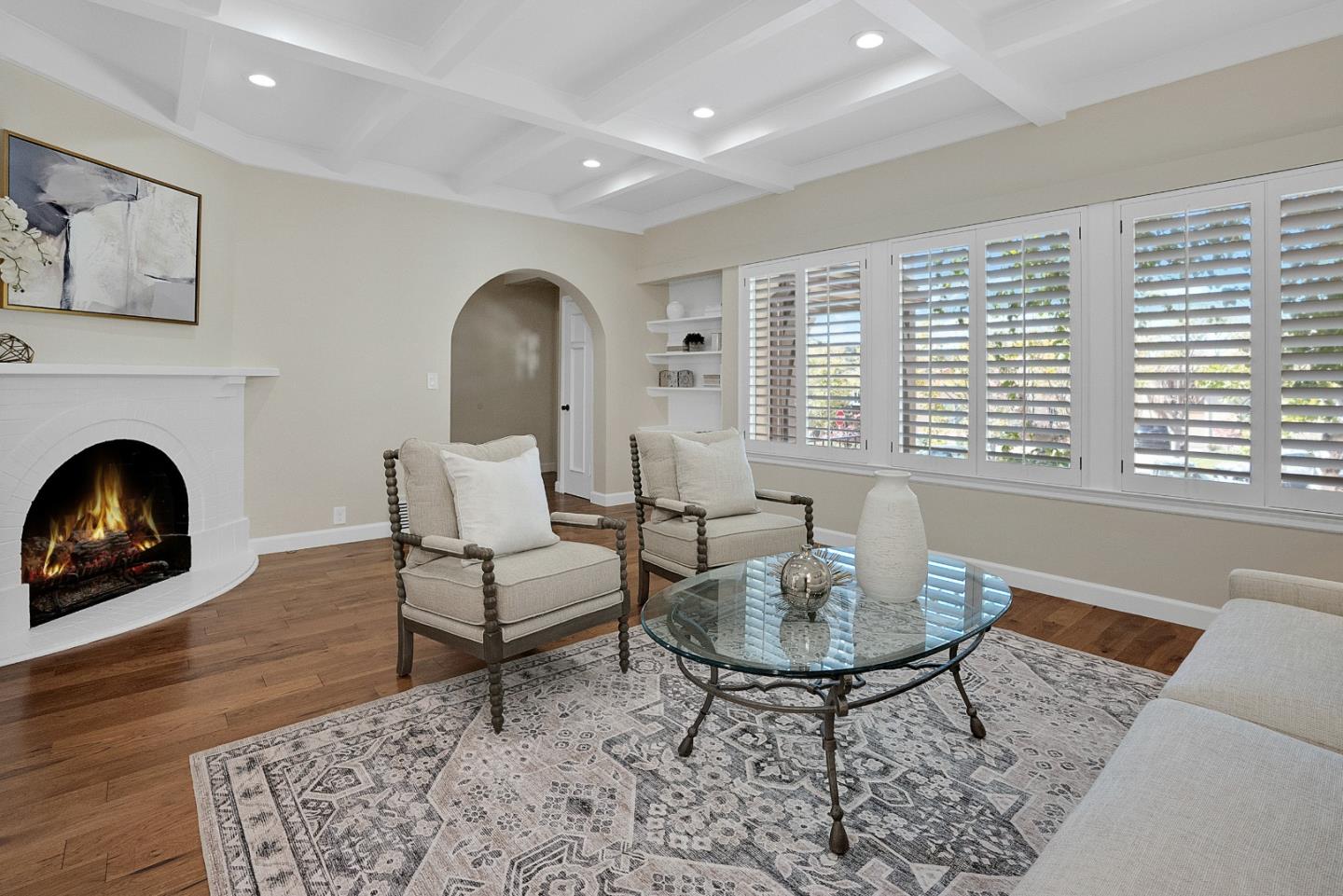 731 Hillcrest Boulevard Millbrae, CA 94030 - Photo 6 of 48 a living room with furniture and a fireplace