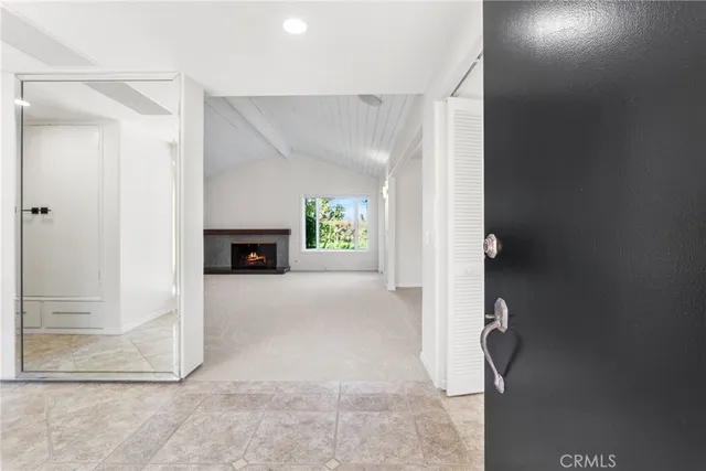 a view of a livingroom with a fireplace