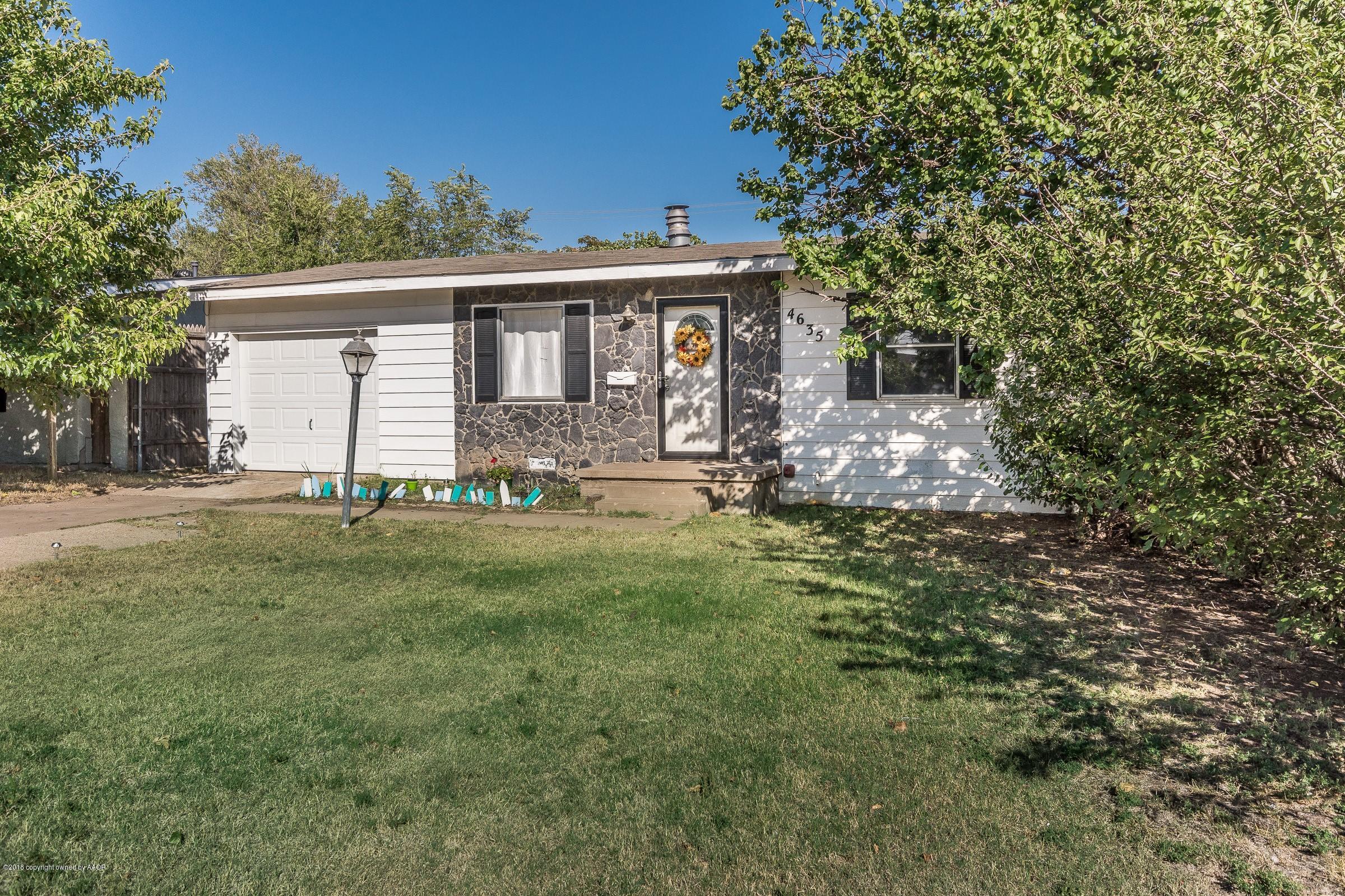 4635 South Hughes Street Amarillo, TX 79110 - Photo 1 of 20 a view of house with yard and entertaining space
