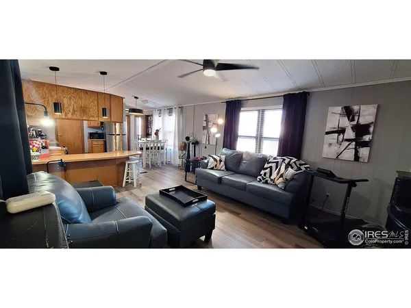 a living room with furniture and a couch