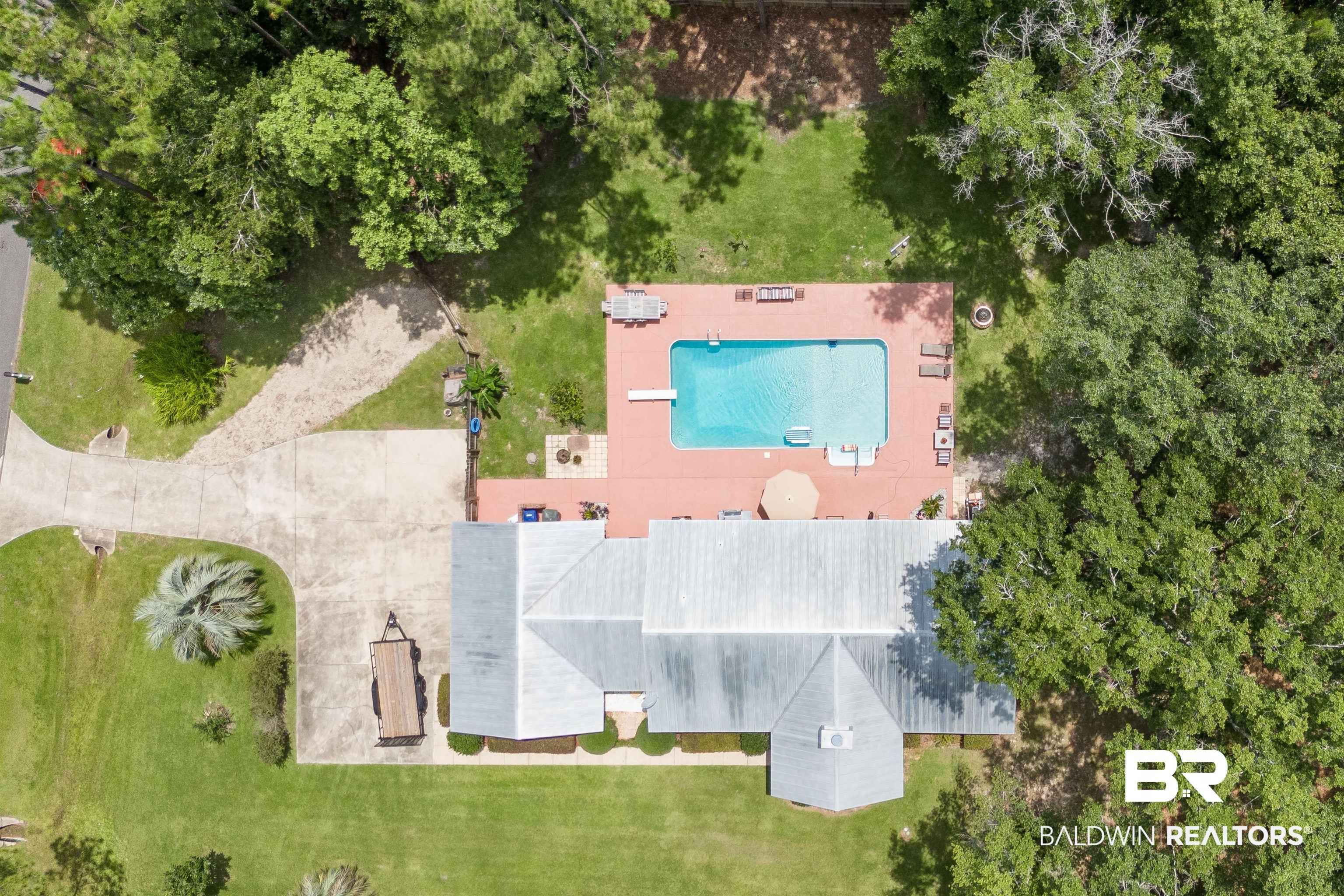 24551 Wolf Bay Drive Foley, AL 36535 - Photo 5 of 59 Aerial view of a pool