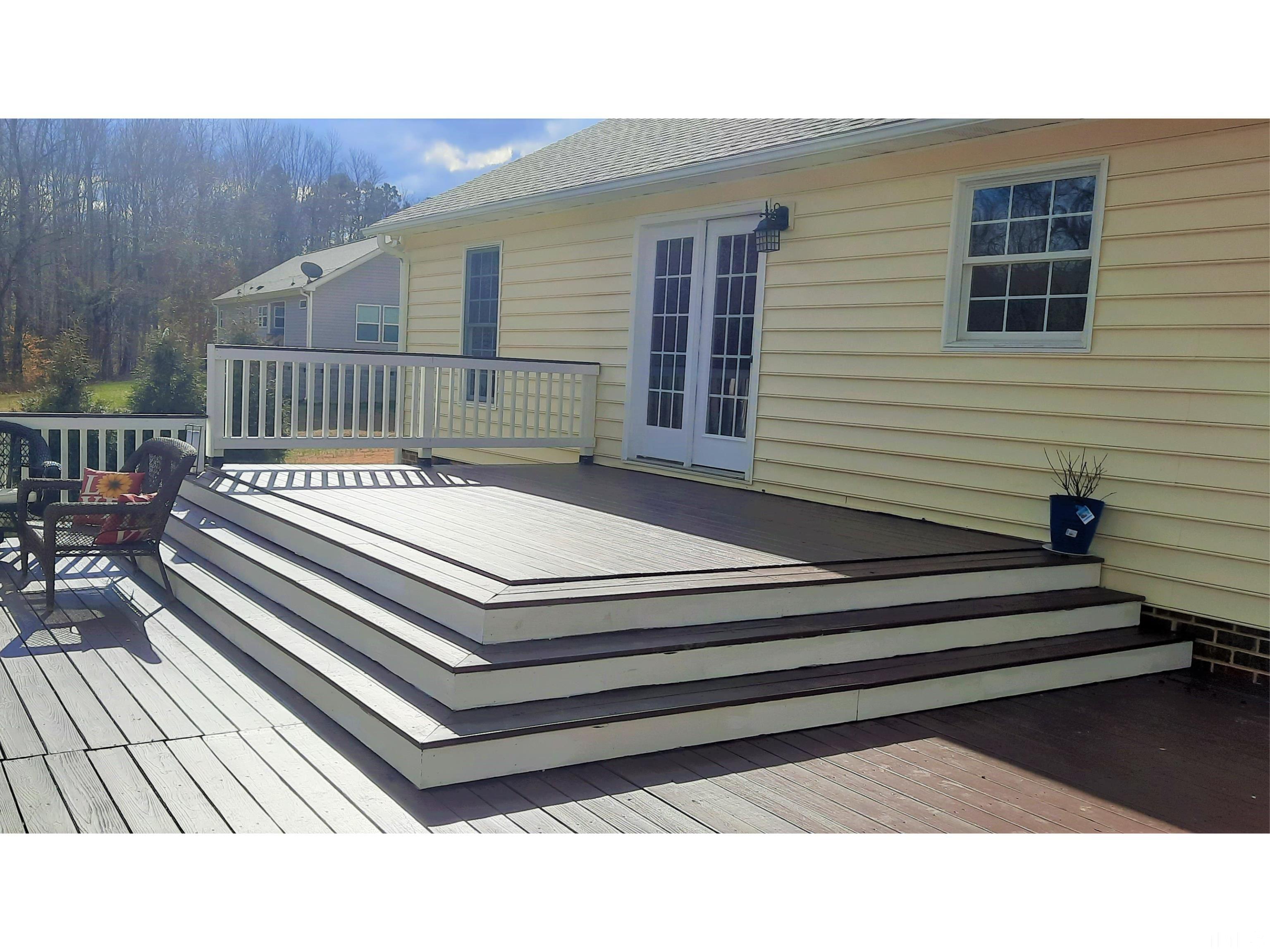 134 Collin Drive Roxboro, NC 27574 - Photo 8 of 31 a black and white photo of a backyard