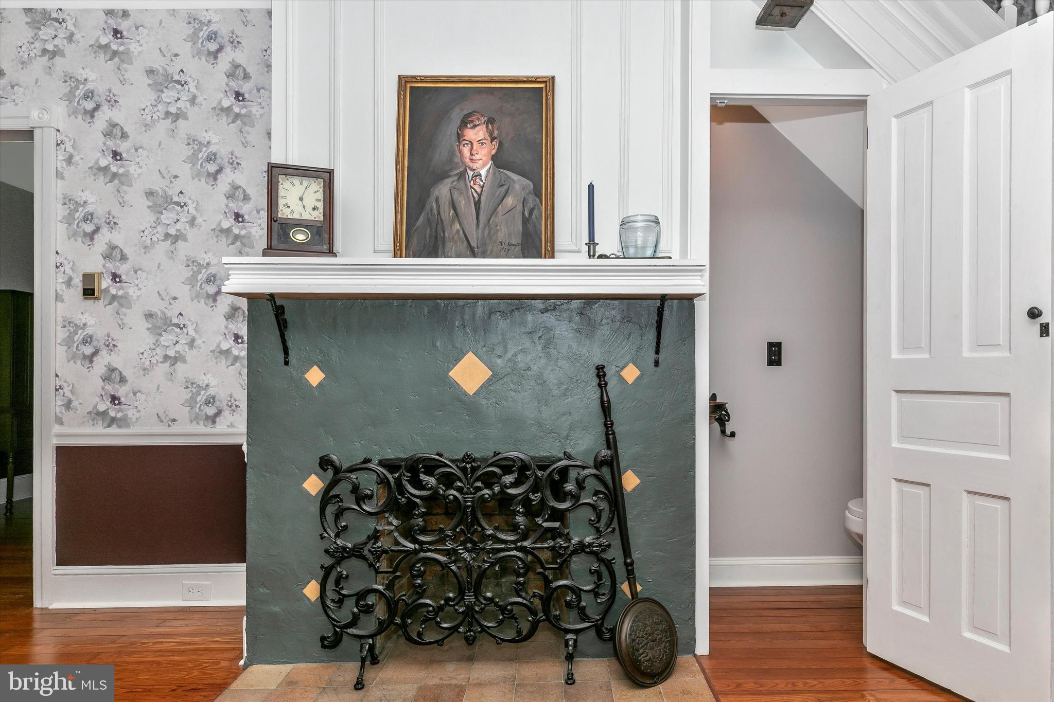 160 East Rose Tree Road Media, PA 19063 - Photo 12 of 58 Formal Living Room Fireplace