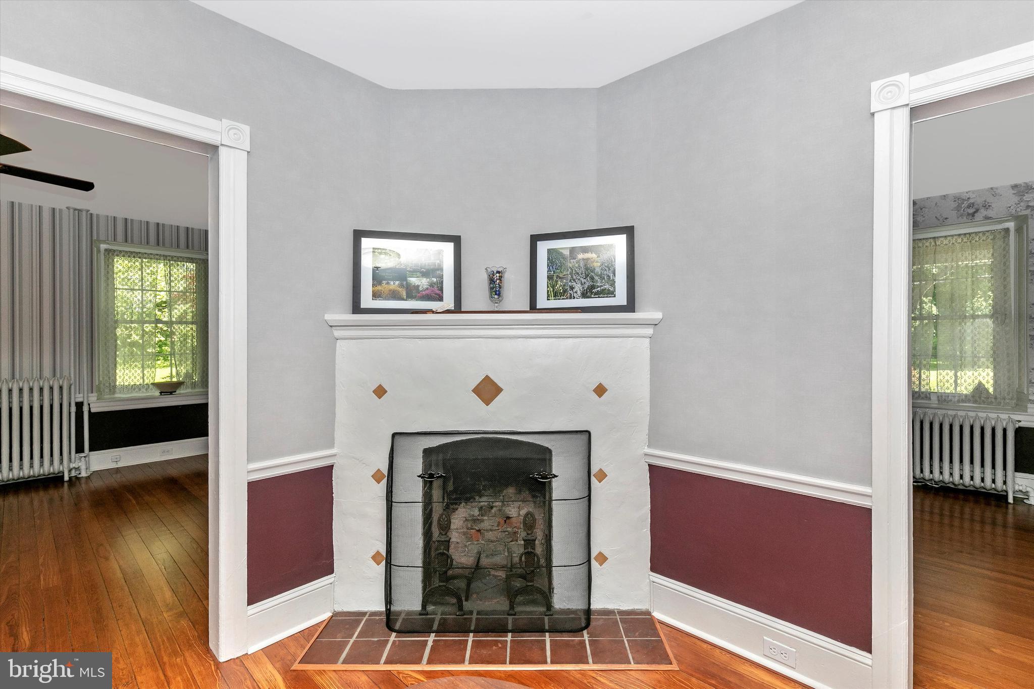 160 East Rose Tree Road Media, PA 19063 - Photo 16 of 58 Dining Room Fireplace