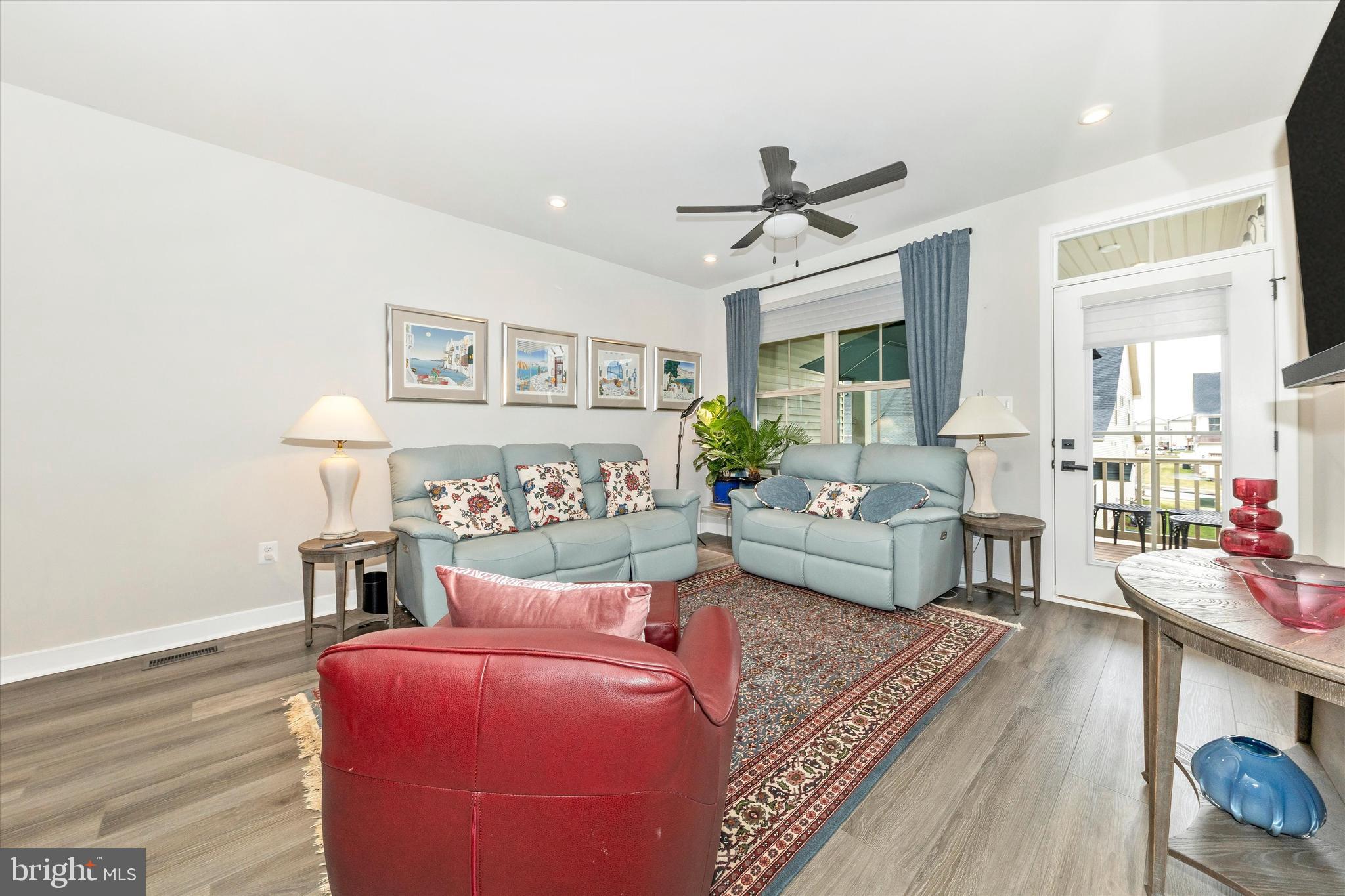 6028 Calla Place Frederick, MD 21703 - Photo 12 of 46 Ceiling fan and access to deck