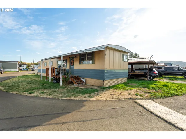 a house view with a garden space