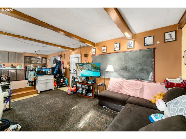 a outdoor living space with furniture and a couch