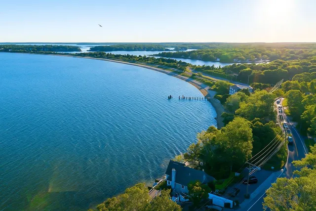 a view of lake with mountain