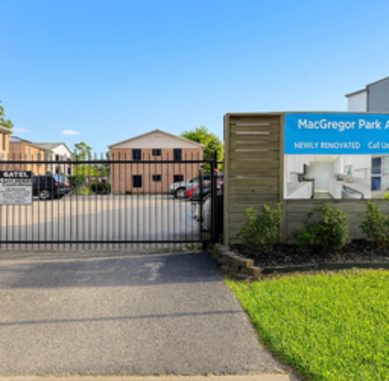 3316 North MacGregor Way, Unit 4 Houston, TX 77004 - Photo 17 of 37 a view of a brick wall with a small yard